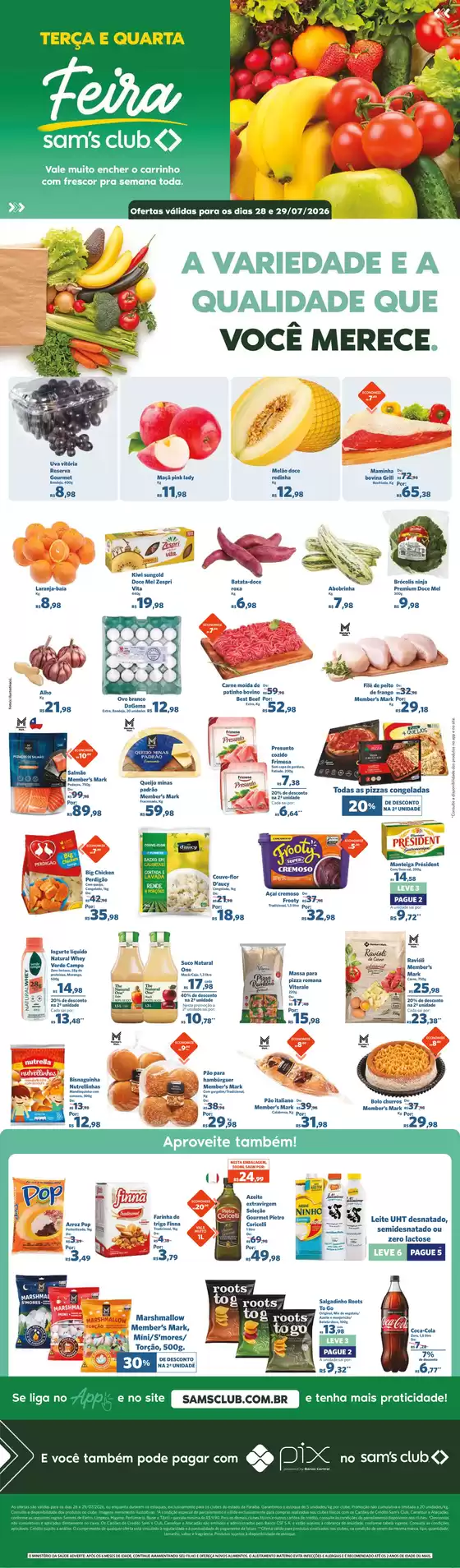 Catálogo Sam's Club | Ofertas para caçadores de pechinchas | 2026-07-28T00:00:00.000Z - 2026-07-29T00:00:00.000Z
