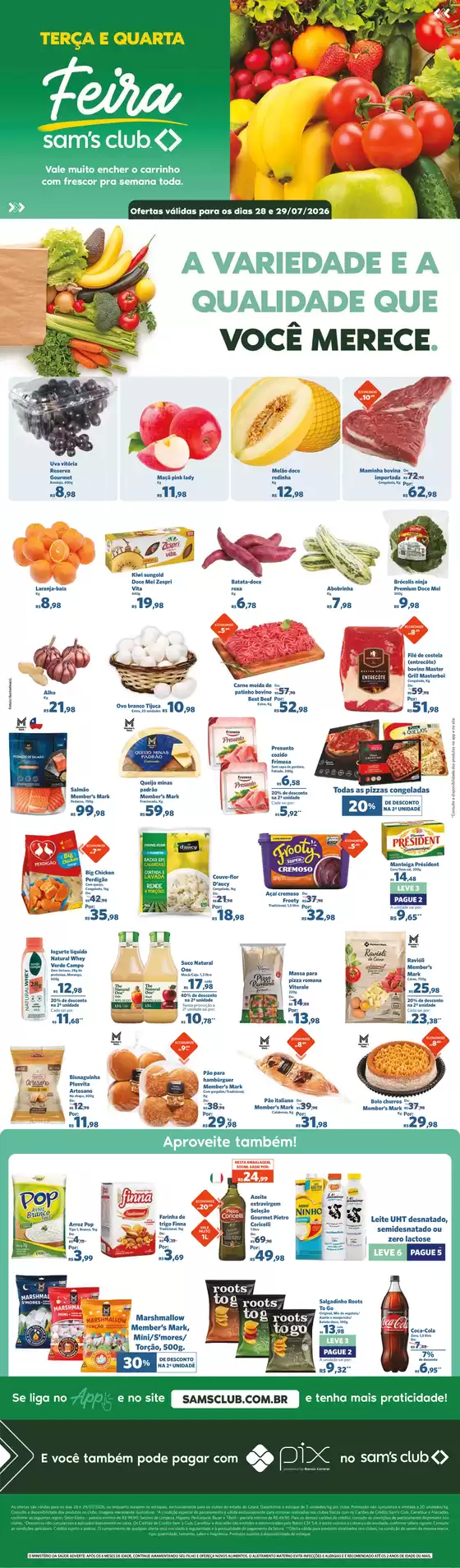 Catálogo Sam's Club | Promoções especiais em andamento | 2026-07-28T00:00:00.000Z - 2026-07-29T00:00:00.000Z