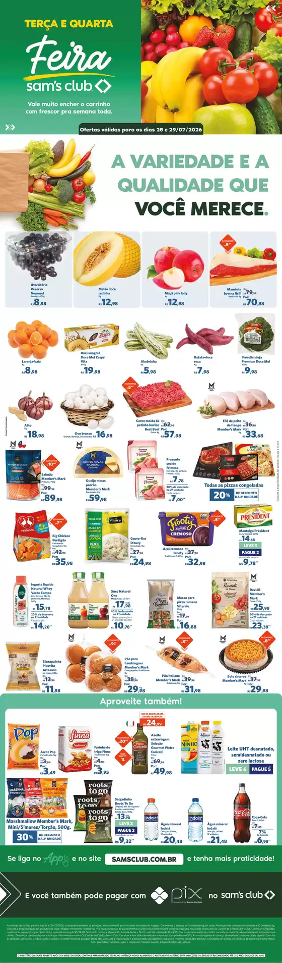 Catálogo Sam's Club | Ofertas exclusivas e pechinchas | 2026-07-28T00:00:00.000Z - 2026-07-29T00:00:00.000Z