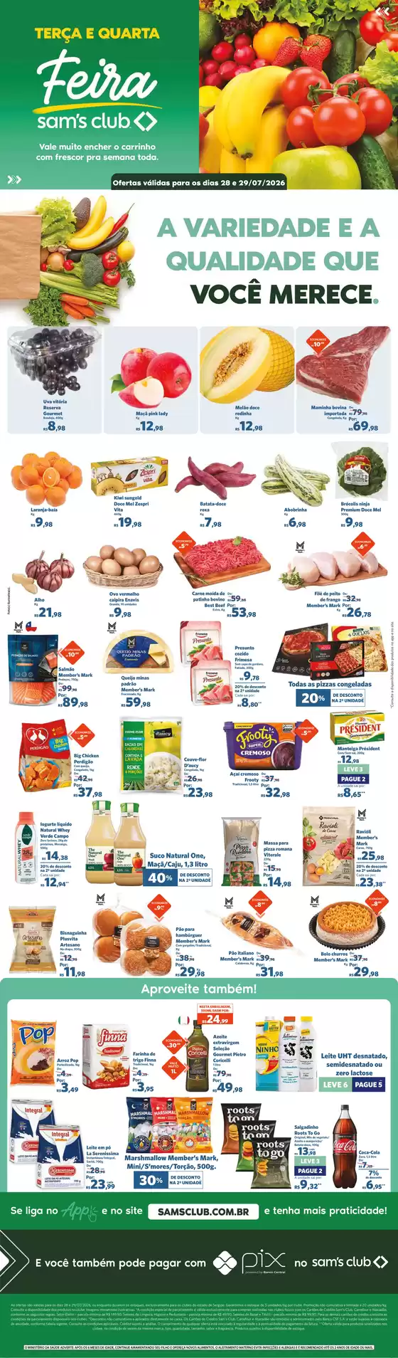 Catálogo Sam's Club | Melhores ofertas para compradores econômicos | 2026-07-28T00:00:00.000Z - 2026-07-29T00:00:00.000Z