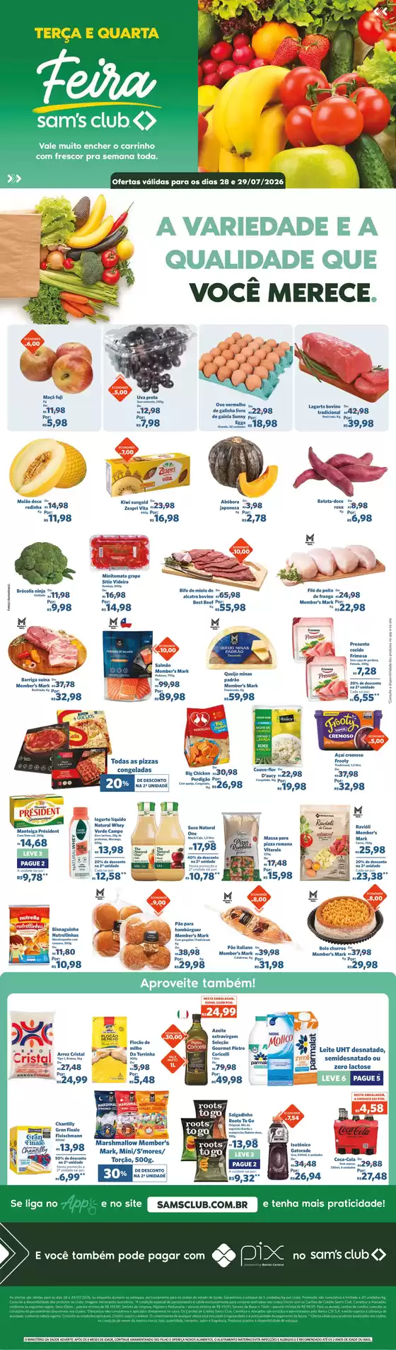 Catálogo Sam's Club | Descubra ofertas atraentes | 2026-07-28T00:00:00.000Z - 2026-07-29T00:00:00.000Z