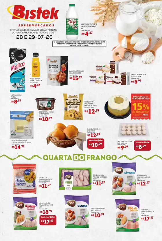 Catálogo Bistek Supermercados | Ampla seleção de ofertas | 2026-07-28T00:00:00.000Z - 2026-07-29T00:00:00.000Z