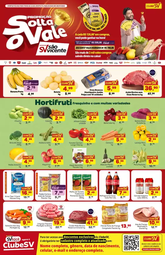 Catálogo Supermercados São Vicente | Melhores ofertas para todos os caçadores de pechinchas | 2026-07-28T00:00:00.000Z - 2026-07-29T00:00:00.000Z