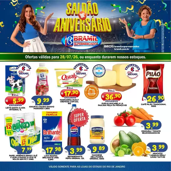Catálogo Bramil Supermercados | Melhores ofertas para todos os caçadores de pechinchas | 2026-07-28T00:00:00.000Z - 2026-07-28T00:00:00.000Z