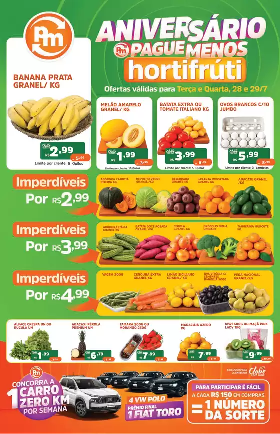 Catálogo Supermercados Pague Menos | Ofertas pague menos flv 28 e 29 jul | 2026-07-28T00:00:00.000Z - 2026-07-29T00:00:00.000Z