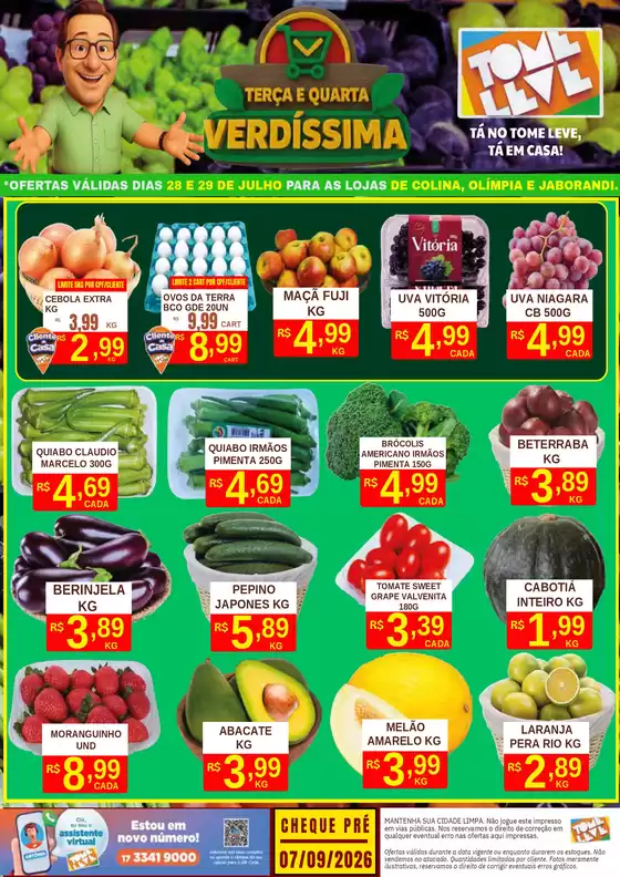 Catálogo Tome Leve | Nossas melhores ofertas para você | 2026-07-28T00:00:00.000Z - 2026-07-29T00:00:00.000Z