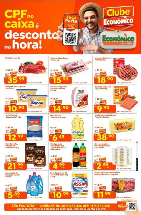 Catálogo Econômico Atacadão | Tabloide Econômico Atacadão - SP | 2026-07-28T00:00:00.000Z - 2026-07-31T00:00:00.000Z