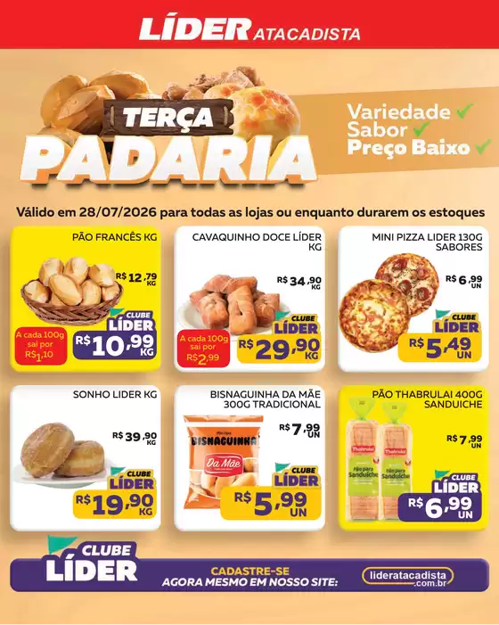 Catálogo Líder Atacadista | Cópia encarte terça da padariaemercercearia | 2026-07-28T00:00:00.000Z - 2026-07-28T00:00:00.000Z