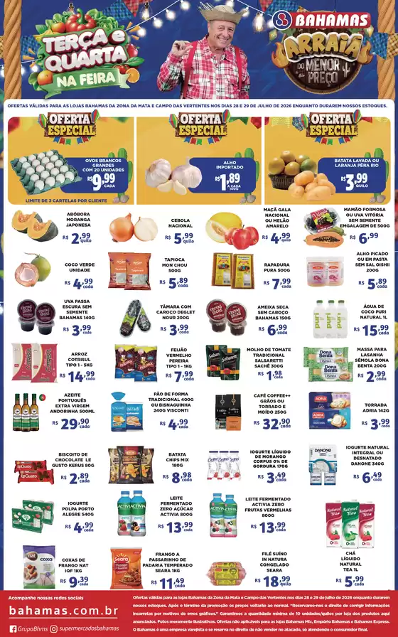 Catálogo Bahamas Supermercados | Terça e quarta-feira na feira | 2026-07-28T00:00:00.000Z - 2026-07-29T00:00:00.000Z