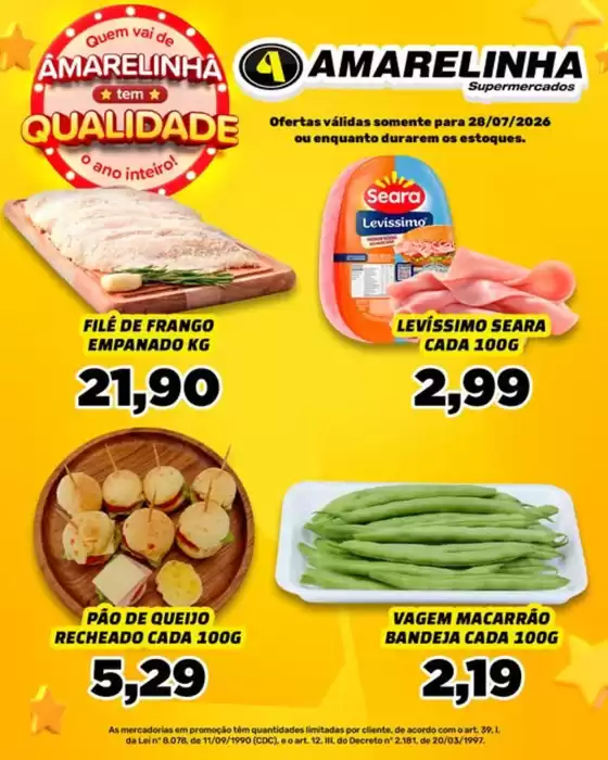 Catálogo Amarelinha Supermercados | Ofertas  | 2026-07-29T00:00:00.000Z - 2026-07-29T00:00:00.000Z