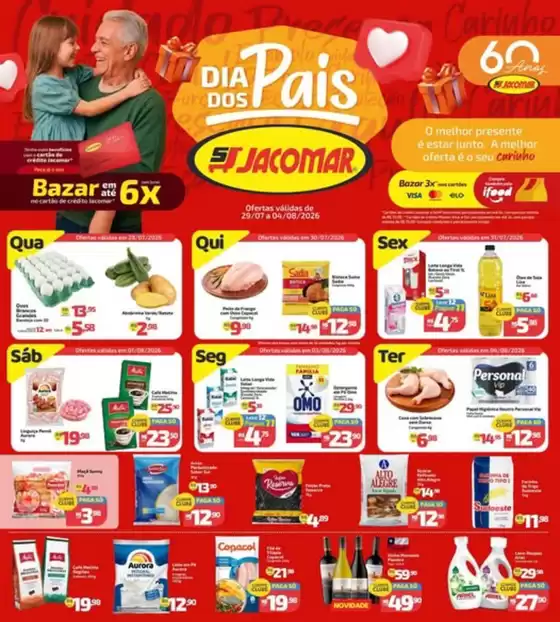 Catálogo Supermercado Jacomar | Dia dos Pais | 2026-07-29T00:00:00.000Z - 2026-08-04T00:00:00.000Z