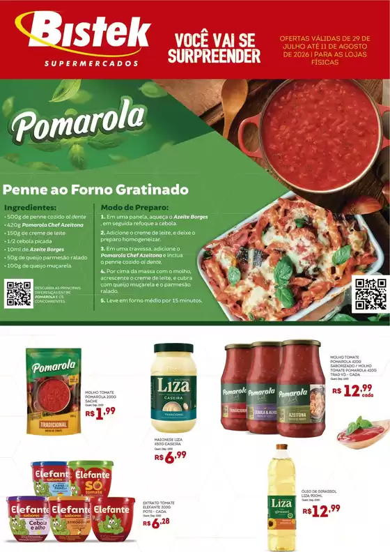 Catálogo Bistek Supermercados | Melhores ofertas para todos os clientes | 2026-07-29T00:00:00.000Z - 2026-08-18T00:00:00.000Z