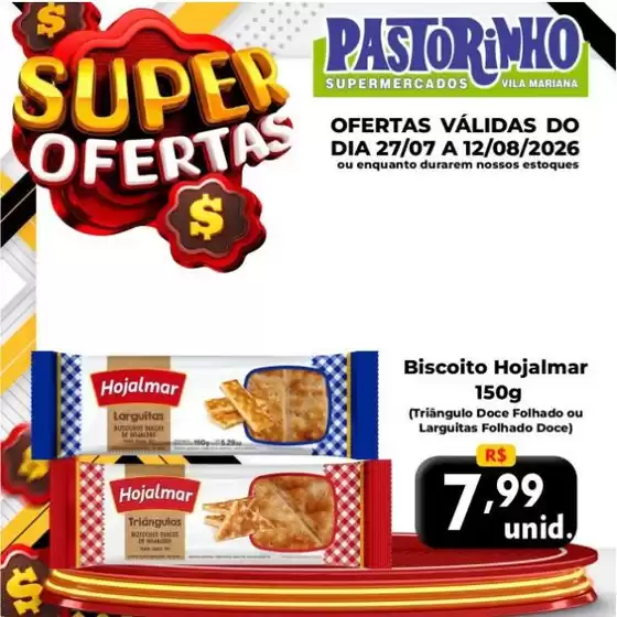Catálogo Supermercado Pastorinho | Ampla seleção de ofertas | 2026-07-27T00:00:00.000Z - 2026-08-12T00:00:00.000Z