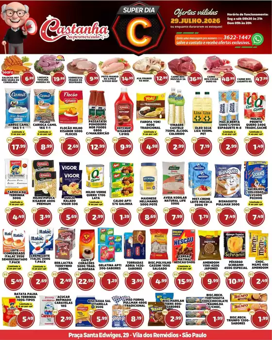 Catálogo Supermercado Castanha | Nossas melhores ofertas para você | 2026-07-29T00:00:00.000Z - 2026-07-29T00:00:00.000Z