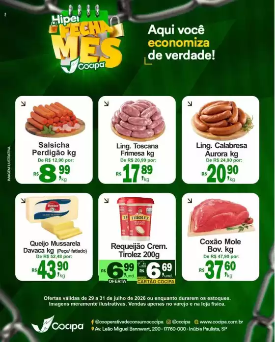 Catálogo Cocipa | Pechinchas e ofertas atuais | 2026-07-29T00:00:00.000Z - 2026-07-31T00:00:00.000Z