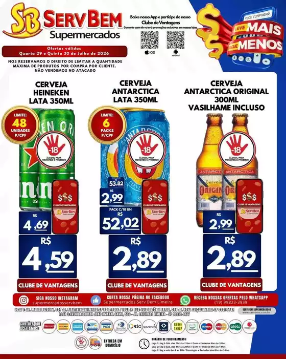 Catálogo ServBem | Ofertas exclusivas para nossos clientes | 2026-07-29T00:00:00.000Z - 2026-07-30T00:00:00.000Z
