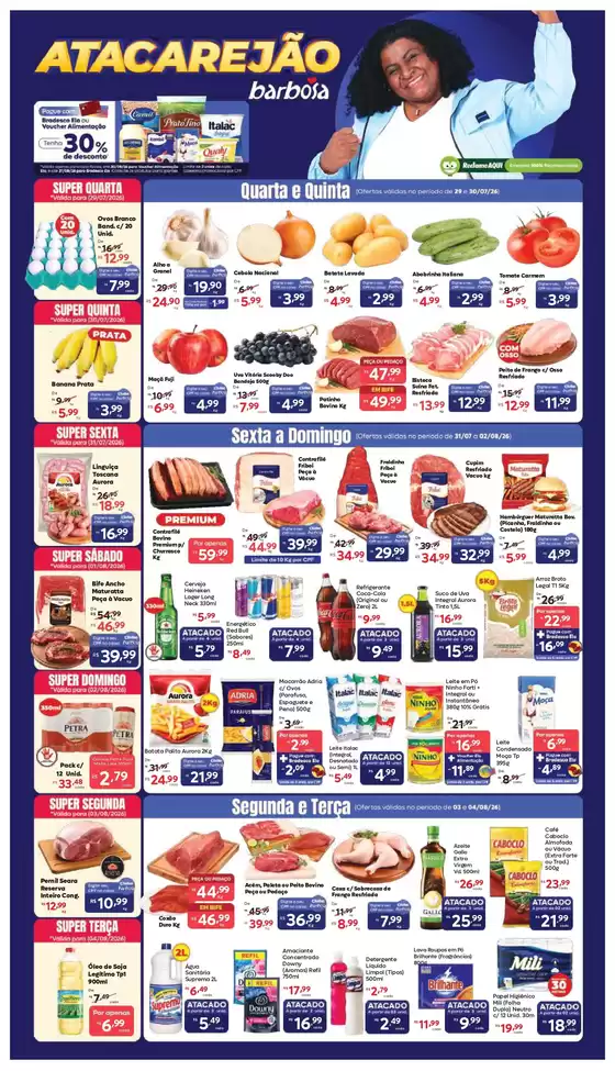 Catálogo Barbosa Supermercados | Ofertas Exclusivas Para A Loja Atacarejão | 2026-07-29T00:00:00.000Z - 2026-08-04T00:00:00.000Z