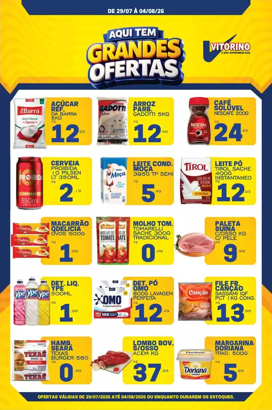 Catálogo Supermercado Vitorino | Encarte Supermercado Vitorino | 2026-07-29T00:00:00.000Z - 2026-08-04T00:00:00.000Z