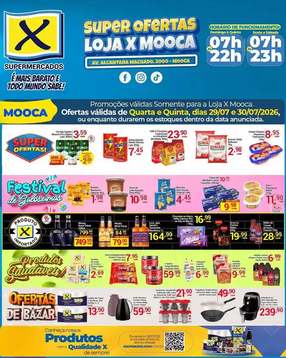 Catálogo X Supermercados | Ótima oferta para todos os clientes | 2026-07-29T00:00:00.000Z - 2026-07-30T00:00:00.000Z