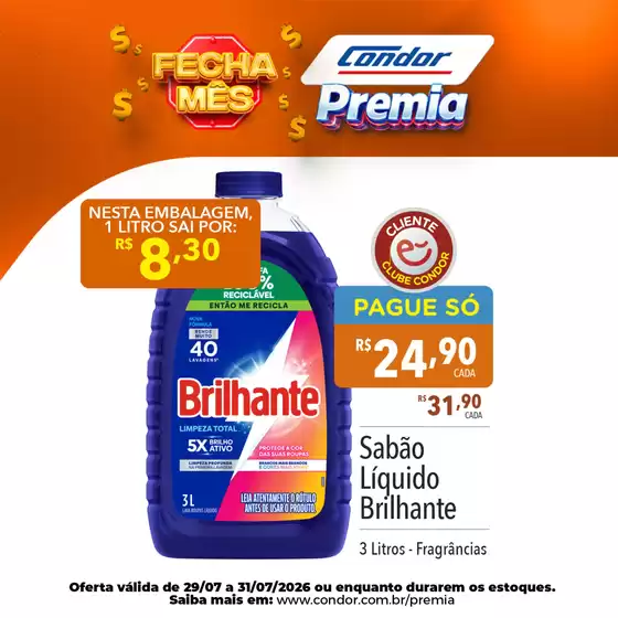 Catálogo Supermercados Condor | Ótima oferta para caçadores de pechinchas | 2026-07-29T00:00:00.000Z - 2026-07-31T00:00:00.000Z