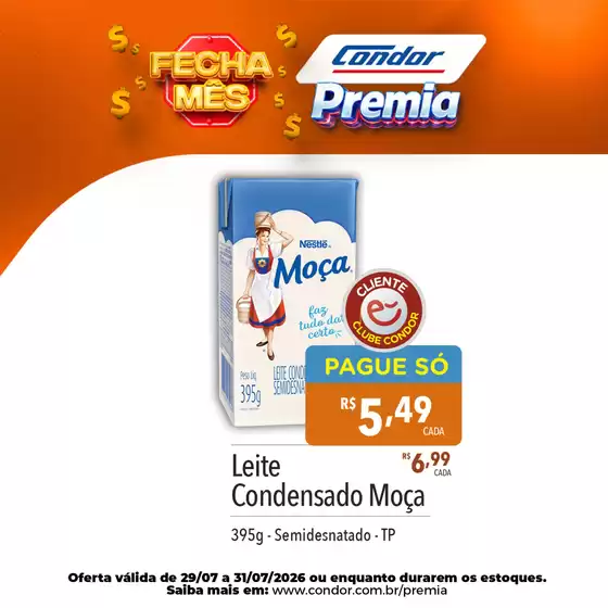 Catálogo Supermercados Condor | Pechinchas e ofertas atuais | 2026-07-29T00:00:00.000Z - 2026-07-31T00:00:00.000Z
