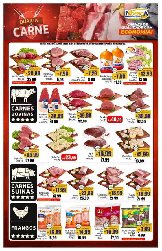 Catálogo Proença Supermercados | QUARTA DA CARNE PROENÇA SP 29-07-2026 | 2026-07-29T00:00:00.000Z - 2026-07-29T00:00:00.000Z