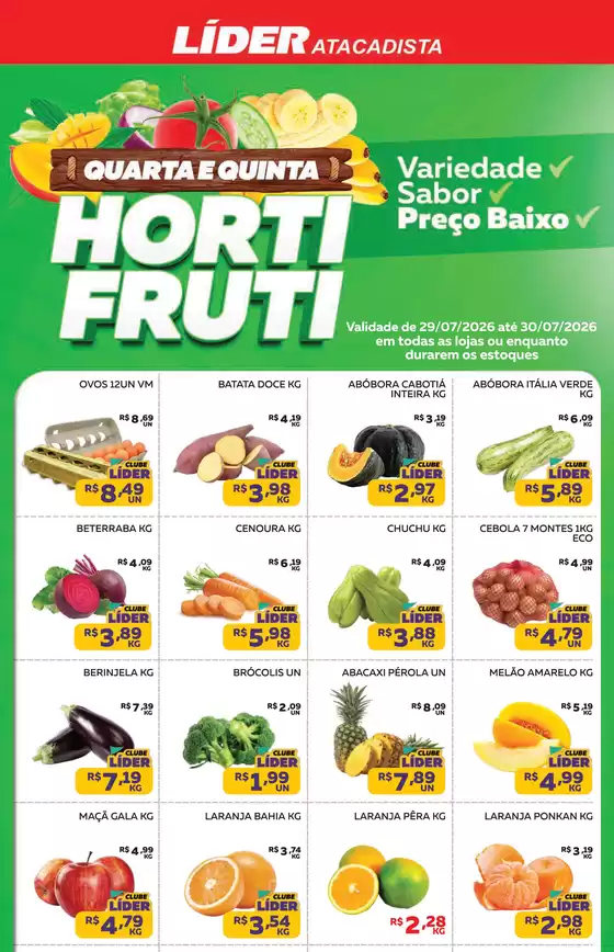 Catálogo Líder Atacadista | Encartequartaequintadohortfruti | 2026-07-29T00:00:00.000Z - 2026-07-30T00:00:00.000Z