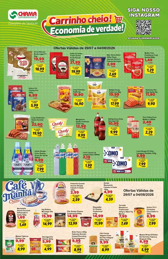 Catálogo Chama Supermercados | Ofertas especiais atraentes para todos | 2026-07-29T00:00:00.000Z - 2026-08-04T00:00:00.000Z
