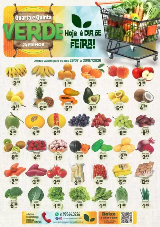 Catálogo Primor Supermercado em Brasília | Quarta e Quinta Verde | 2026-07-29T00:00:00.000Z - 2026-07-30T00:00:00.000Z
