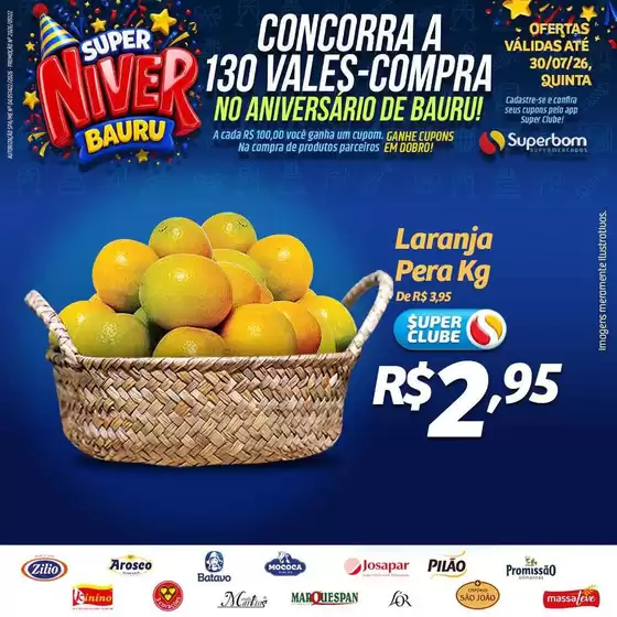 Catálogo Superbom Supermercados | Descubra ofertas atraentes | 2026-07-29T00:00:00.000Z - 2026-07-30T00:00:00.000Z