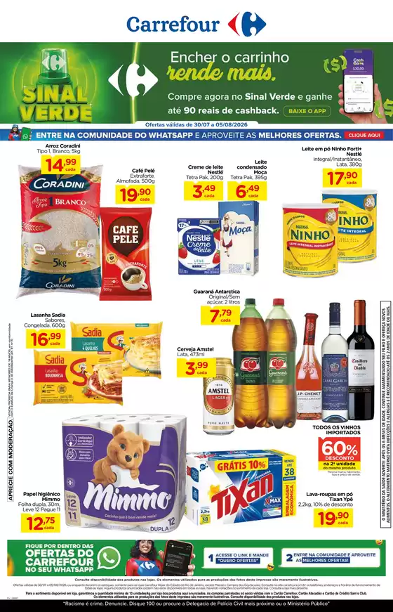 Catálogo Carrefour | SINAL VERDE | 2026-07-30T00:00:00.000Z - 2026-08-05T00:00:00.000Z