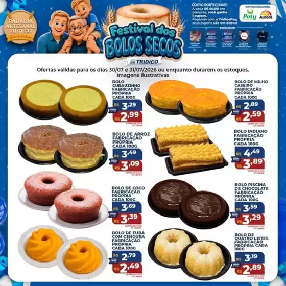 Catálogo Supermercados Tridico |  Festival dos Bolos Secos  | 2026-07-30T00:00:00.000Z - 2026-07-31T00:00:00.000Z