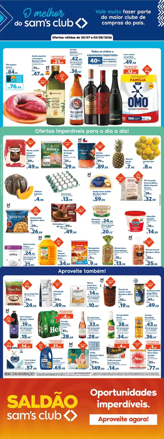 Catálogo Sam's Club | Ofertas especiais atraentes para todos | 2026-07-30T00:00:00.000Z - 2026-08-03T00:00:00.000Z