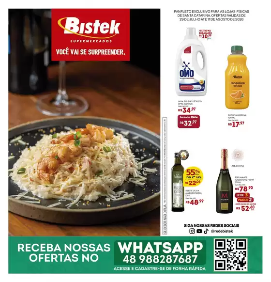 Catálogo Bistek Supermercados | Ampla seleção de ofertas | 2026-07-29T00:00:00.000Z - 2026-08-11T00:00:00.000Z