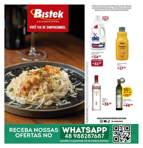 Catálogo Bistek Supermercados | Ofertas exclusivas e pechinchas | 2026-07-29T00:00:00.000Z - 2026-08-11T00:00:00.000Z