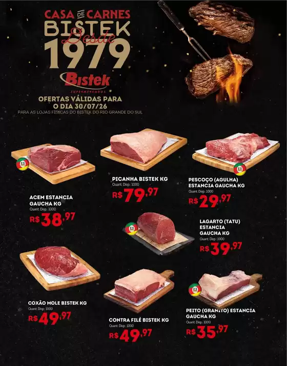 Catálogo Bistek Supermercados | Ótima oferta para todos os clientes | 2026-07-30T00:00:00.000Z - 2026-07-30T00:00:00.000Z