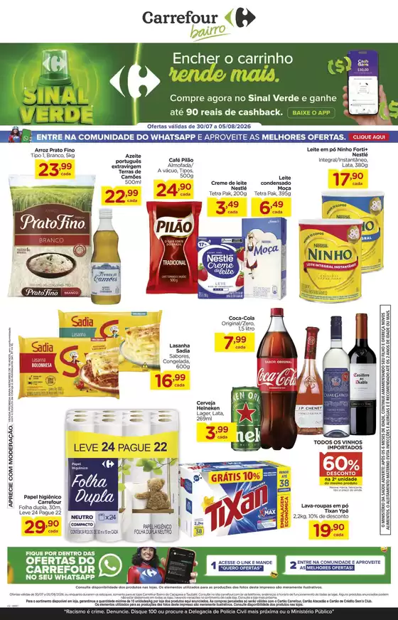 Catálogo Carrefour Bairro | LÂMINA SEMANAL | 2026-07-30T00:00:00.000Z - 2026-08-05T00:00:00.000Z