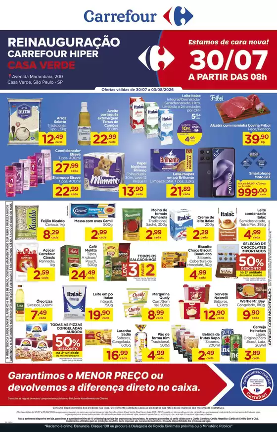 Catálogo Carrefour em Itapevi | REINAUGURAÇÃO - LOJA BCV | 2026-07-30T00:00:00.000Z - 2026-08-03T00:00:00.000Z