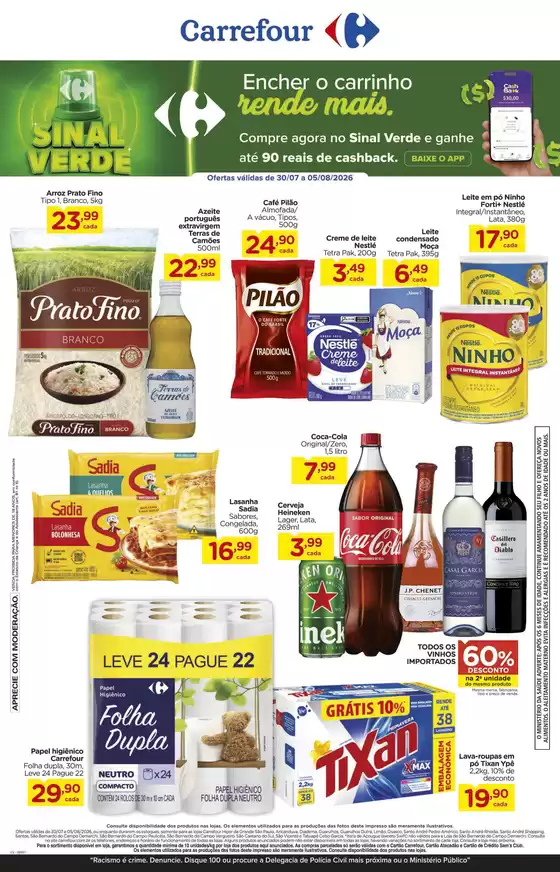 Catálogo Carrefour em São Paulo | LÂMINA SEMANAL | 2026-07-30T00:00:00.000Z - 2026-08-05T00:00:00.000Z