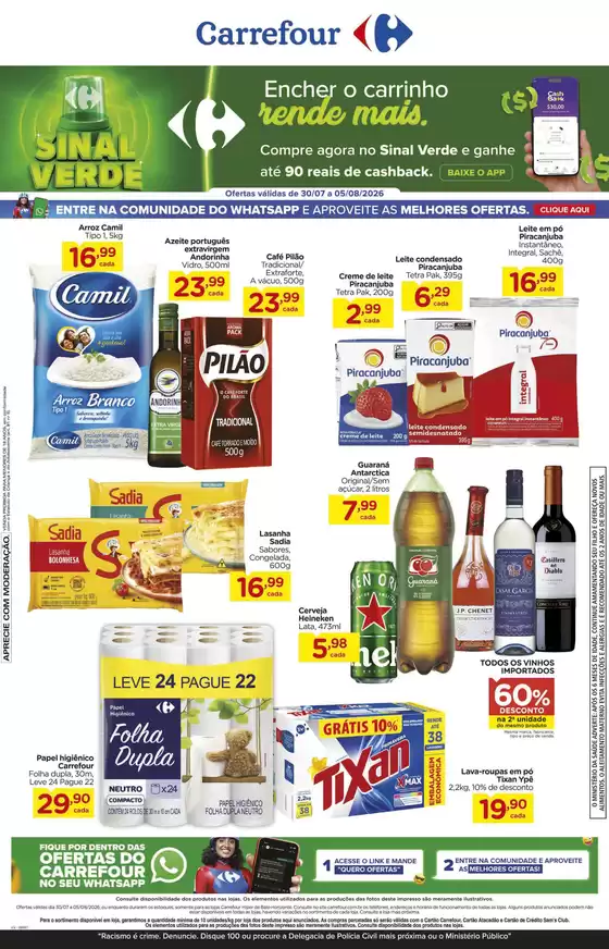 Catálogo Carrefour | Melhores ofertas para todos os caçadores de pechinchas | 2026-07-30T00:00:00.000Z - 2026-08-05T00:00:00.000Z