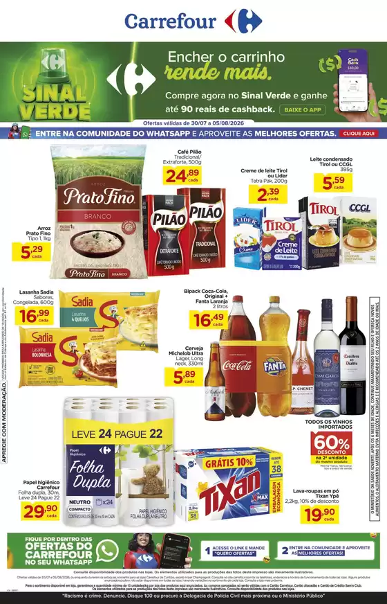 Catálogo Carrefour | Descubra ofertas atraentes | 2026-07-30T00:00:00.000Z - 2026-08-05T00:00:00.000Z
