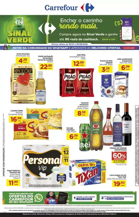 Catálogo Carrefour | Nossas melhores pechinchas | 2026-07-30T00:00:00.000Z - 2026-08-05T00:00:00.000Z