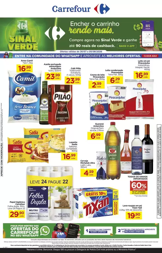 Catálogo Carrefour | Ofertas e promoções atuais | 2026-07-30T00:00:00.000Z - 2026-08-05T00:00:00.000Z