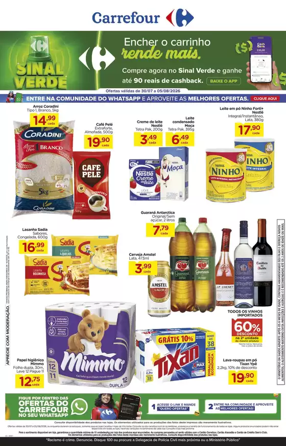Catálogo Carrefour | Ótima oferta para caçadores de pechinchas | 2026-07-30T00:00:00.000Z - 2026-08-05T00:00:00.000Z