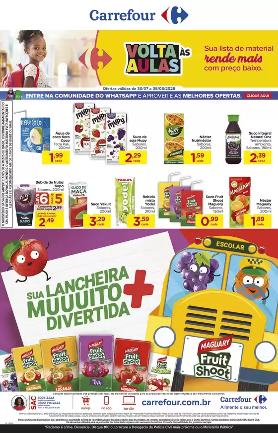 Catálogo Carrefour | Ofertas especiais atraentes para todos | 2026-07-30T00:00:00.000Z - 2026-08-05T00:00:00.000Z