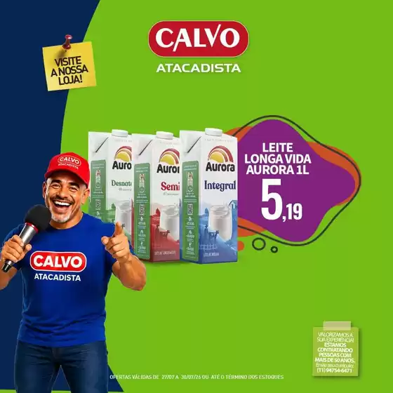 Catálogo Calvo Atacadista | Melhores ofertas para todos os caçadores de pechinchas | 2026-07-27T00:00:00.000Z - 2026-07-30T00:00:00.000Z