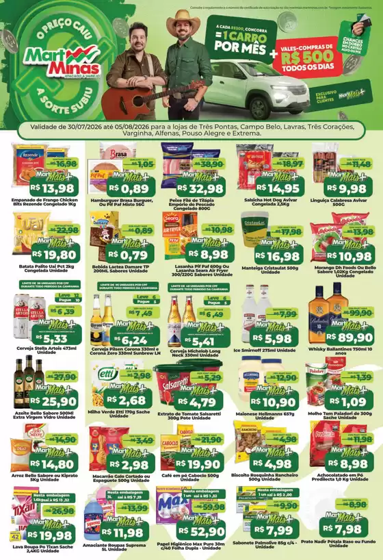 Catálogo Mart Minas | Melhores ofertas para todos os clientes | 2026-07-30T00:00:00.000Z - 2026-08-05T00:00:00.000Z