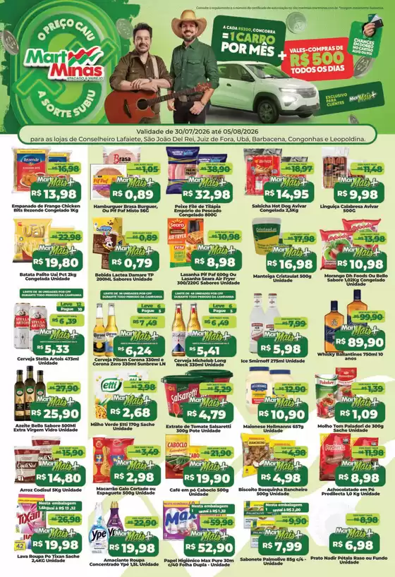 Catálogo Mart Minas | Ofertas especiais atraentes para todos | 2026-07-30T00:00:00.000Z - 2026-08-05T00:00:00.000Z
