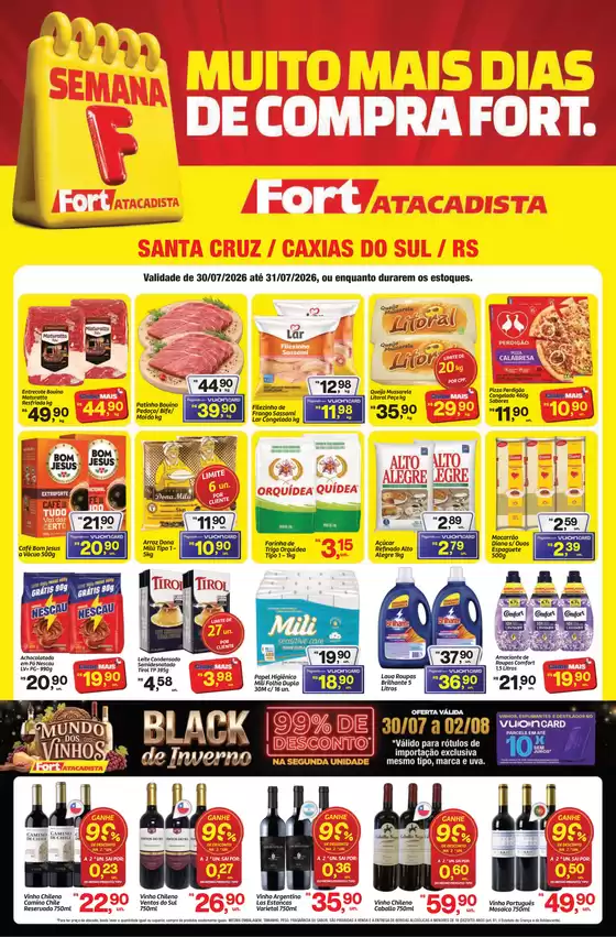 Catálogo Fort Atacadista | RS Fort Semana F Regional 30 e 31 JUL 26 Santa Final | 2026-07-30T00:00:00.000Z - 2026-08-02T00:00:00.000Z