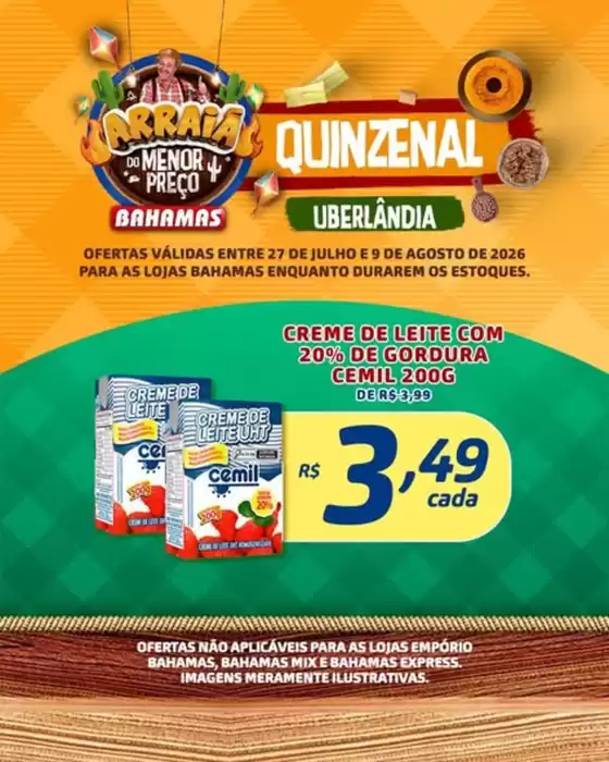 Catálogo Bahamas Supermercados | Uberlândia. | 2026-07-30T00:00:00.000Z - 2026-08-09T00:00:00.000Z